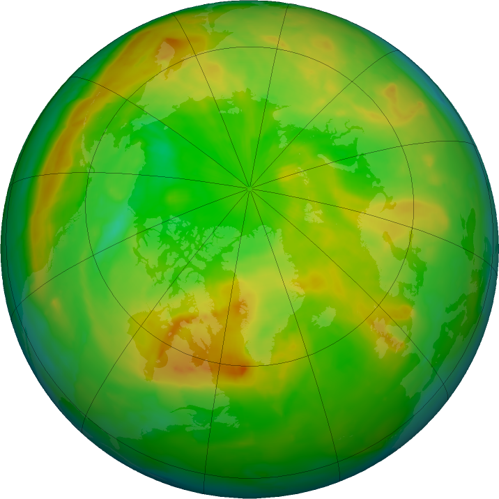 Arctic ozone map for 26 May 2011